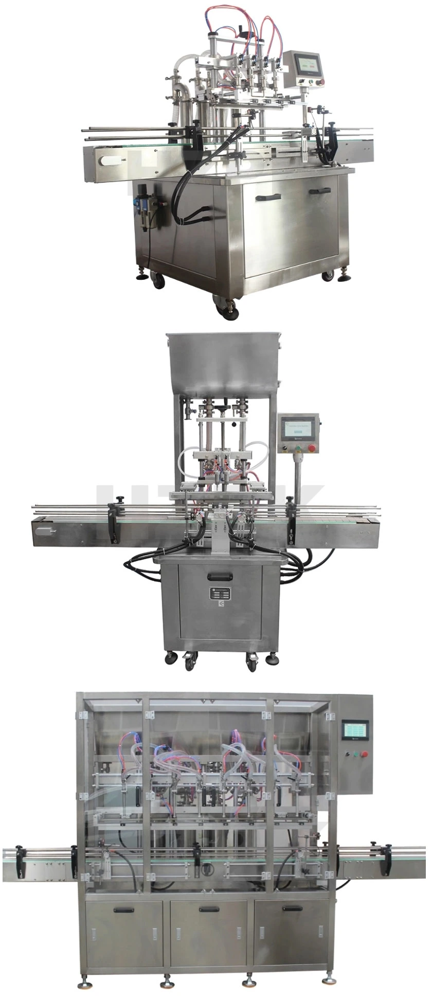 Hzpk Automatic Edible Oil Olive Oil Sunflower Seed Oil 4 Heads Filling Machine, Filling Production Line