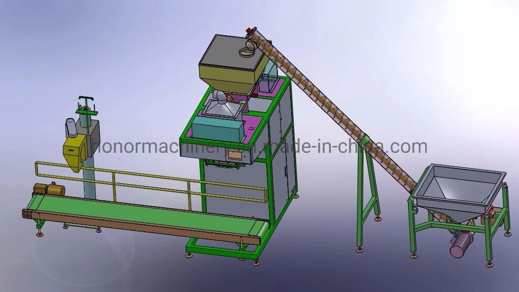 High Speed Bagging Machine with Conveyor and Heat Sealing Machine