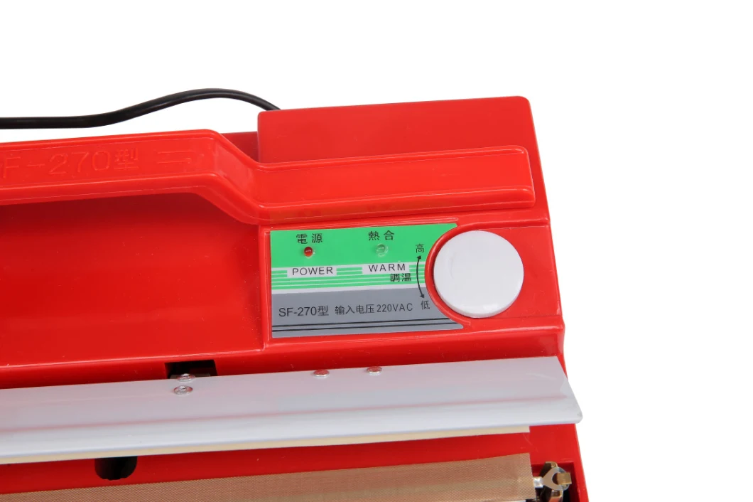 Duoqi Sf-270 Red Color Manual Plastic Hand Press Handy Sealer Hand Sealing Packing Machine