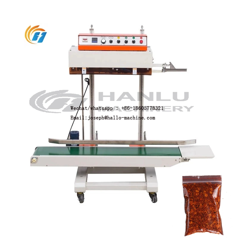 Continuous Carrying Vertical Plastic Band Sealing Machine Sealer
