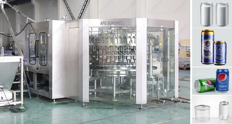 Soft Drink Making Machines Can Beverage Aluminum Can Filling Machine