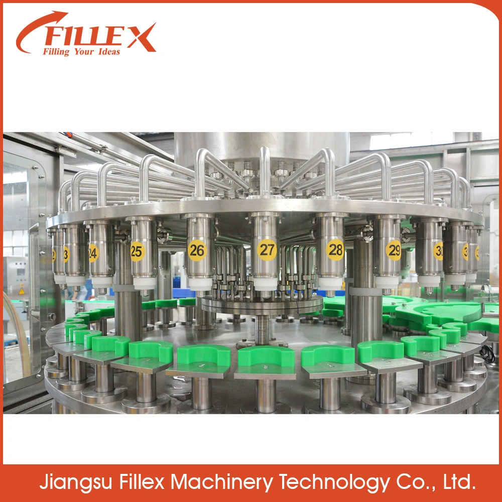 Automatic Glass Bottle Capping Machine Water Juice Cola Beverage Filling Monoblock