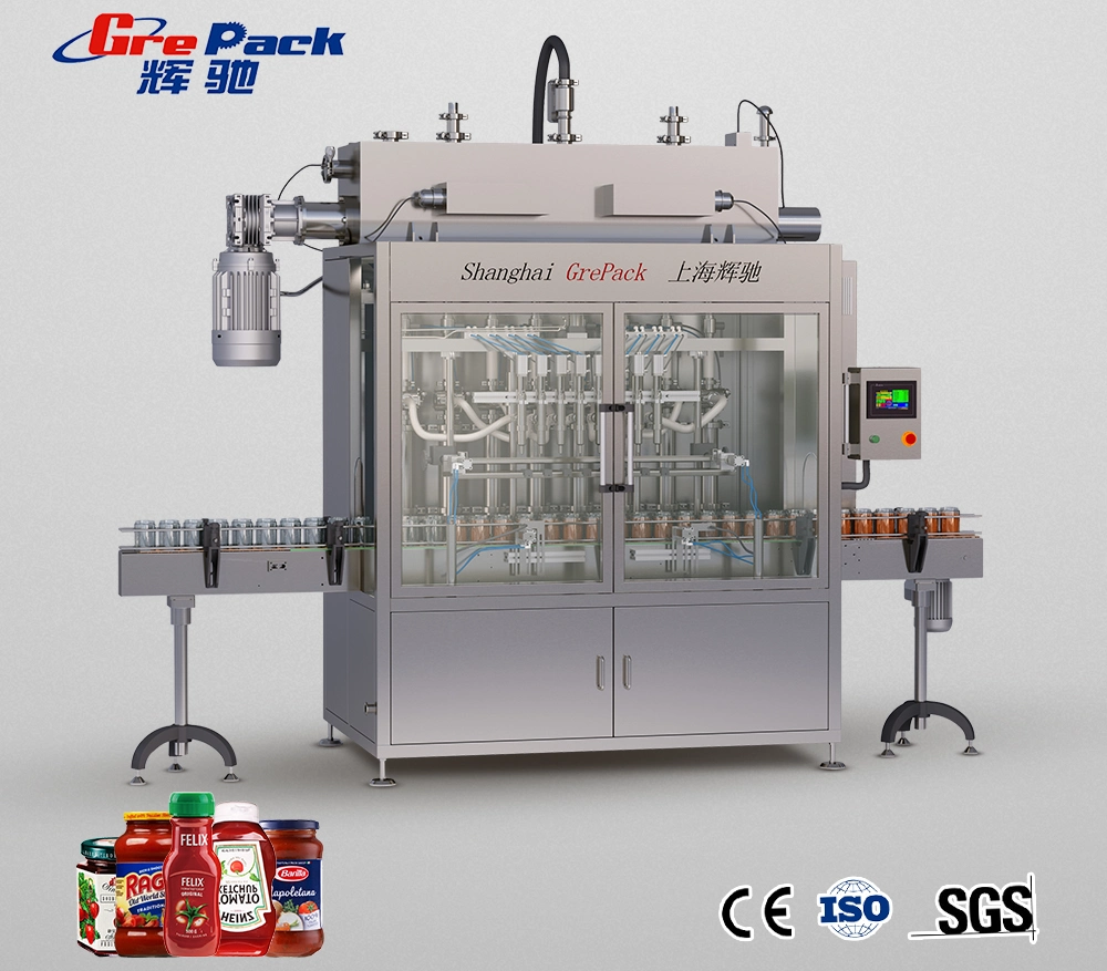 Full-Automatic Sauce Machine Filling Ketchup Jam Butter Sauce Filling Machine