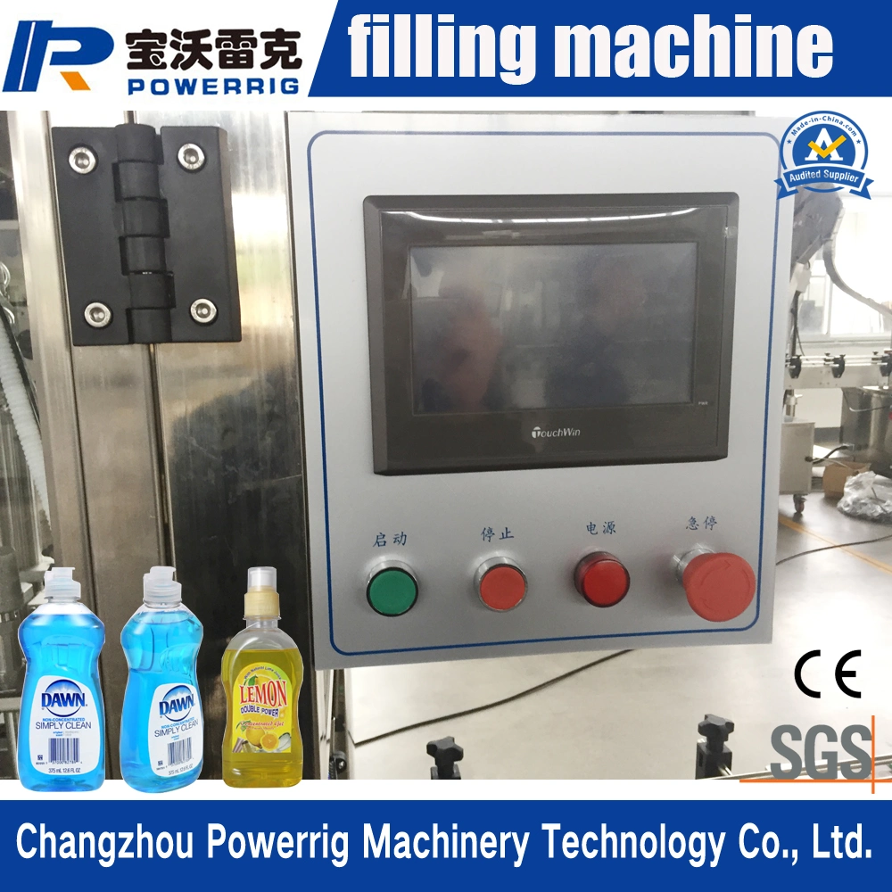 Automatic Linear Gravity Bottle Filling Line Mouthwash Bottle Filling Screw Capping Machine