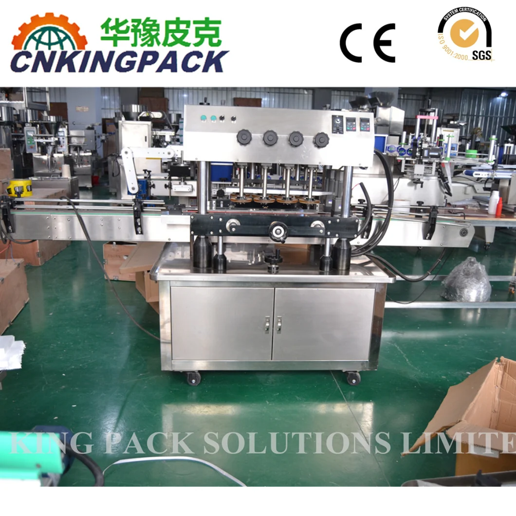 Automatic Screw Glass Bottle Cap Pressing Crimping Capping Machine