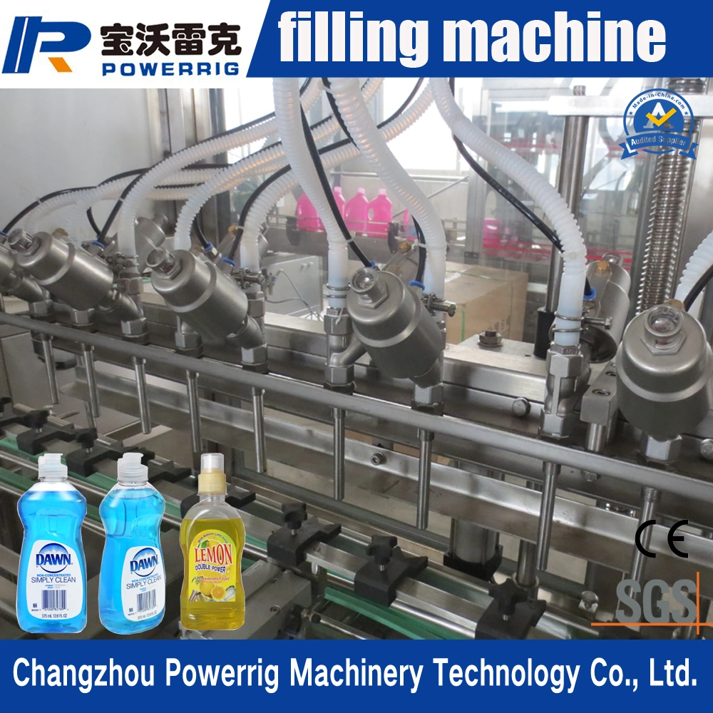 Automatic Linear Gravity Bottle Filling Line Mouthwash Bottle Filling Screw Capping Machine