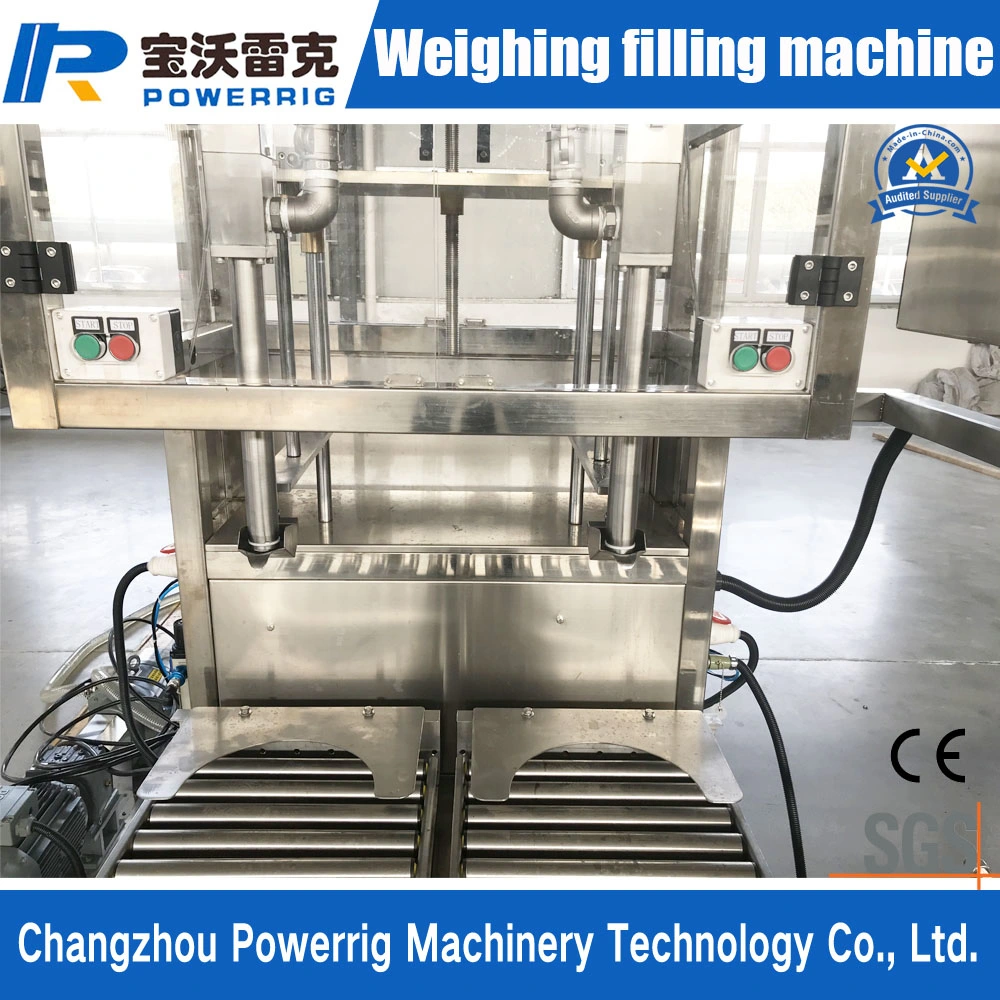 Semi Automatic Automatic Weighing Type Drum Filling Capping Machine