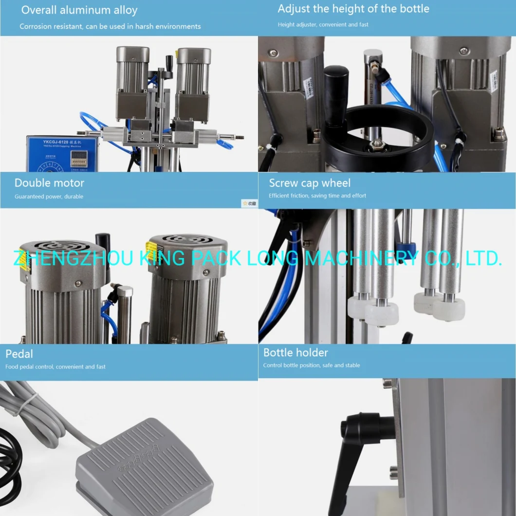 Hot Selling Semi Automatic Shampoo Water Glass Plastic Screw Capping Machine
