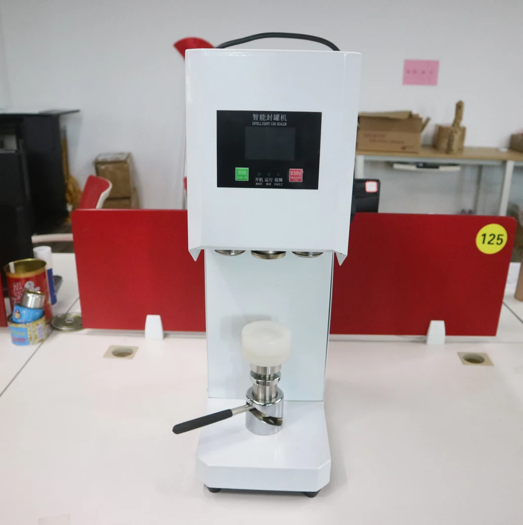 Automatic Soda Tin Can Seamer Pet Can Bottle Sealing Machine for Milk Tea Shop