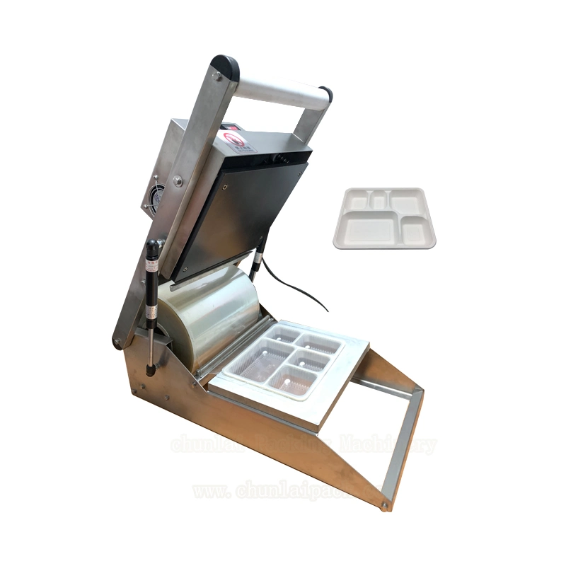 Manual Type Plastic Pet/PP/PE Box Food Tray Sealing Machine Sealers