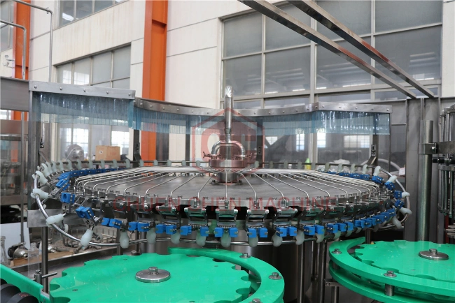 Linear Glass Bottle Washing / Beer Carbonated Drink CSD Water Filling / Bottle Capping Sealing Machine