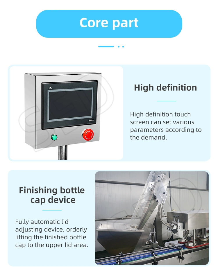 Fully Automatic Glass Bottle Cap Sealer Suitable for Various Bottle Caps