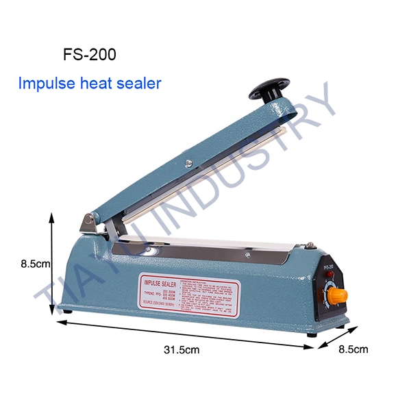 200mm 300mm 400mm Impuls Heat Handy Sealer Plastic Heat Sealer