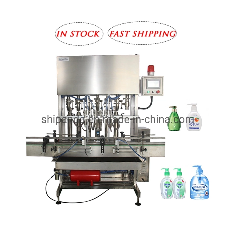 Automatic Shampoo Disinfectant Hand Lotion Body Lotion Paste Cream Hand Sanitizer Liquid Bottle Filling Machine