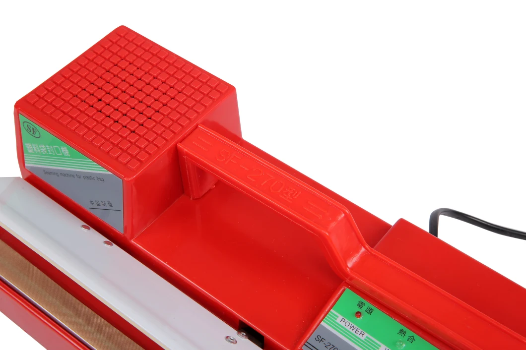 Duoqi Sf-270 Red Color Manual Plastic Hand Press Handy Sealer Hand Sealing Packing Machine