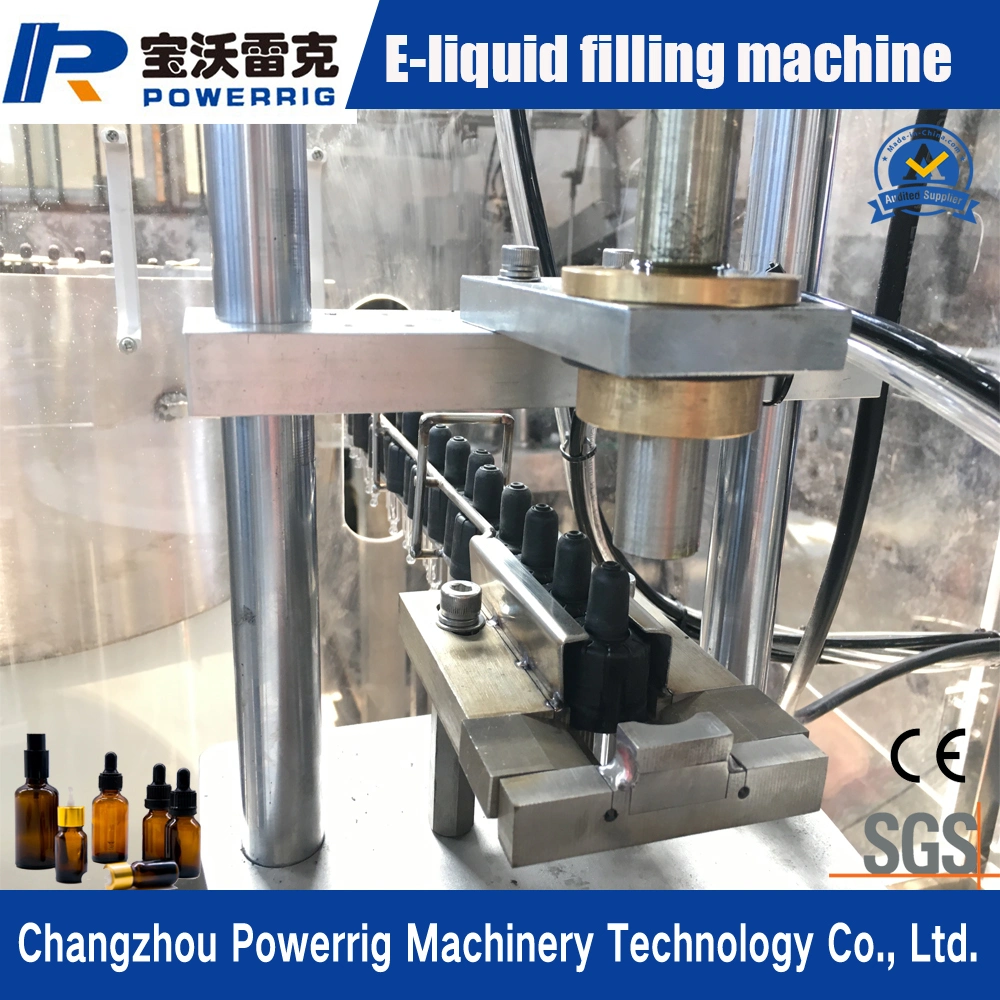 Small Glass Dropper Bottle Filling Line Equipment for E-Liquid and Essential Oil