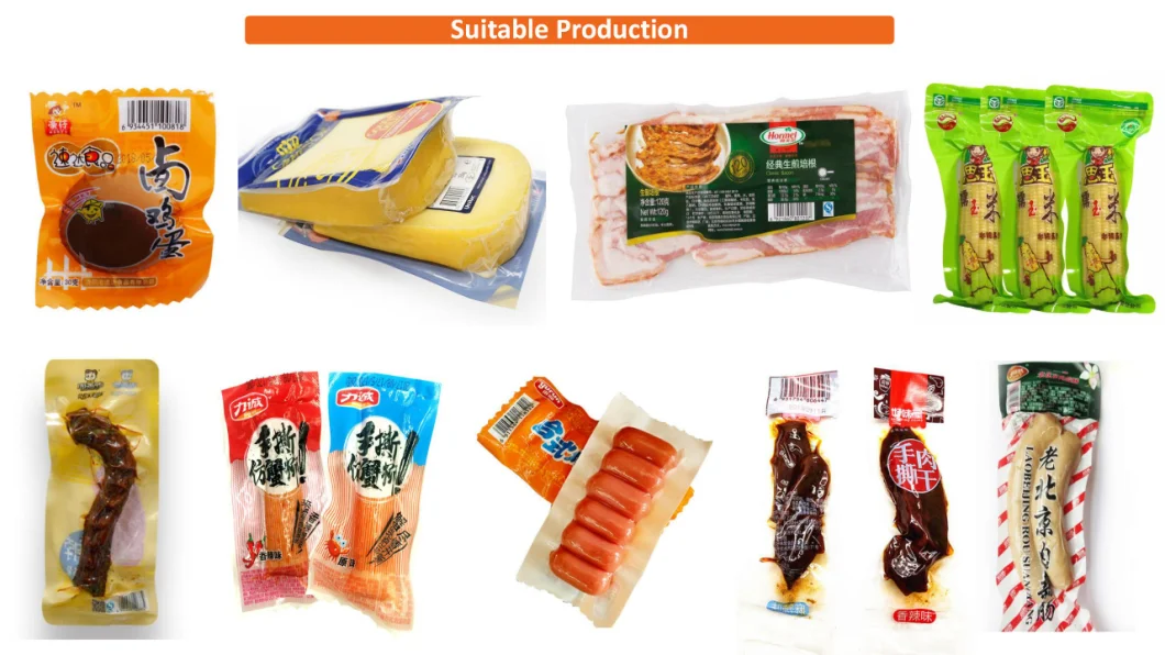 Automatic Thermoforming Vacuum Blister Packing Packaging Filling Sealing Machine for Sausage