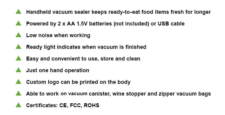 China Rechargeable Vacuum Sealer Handy Food Vacuum Sealer