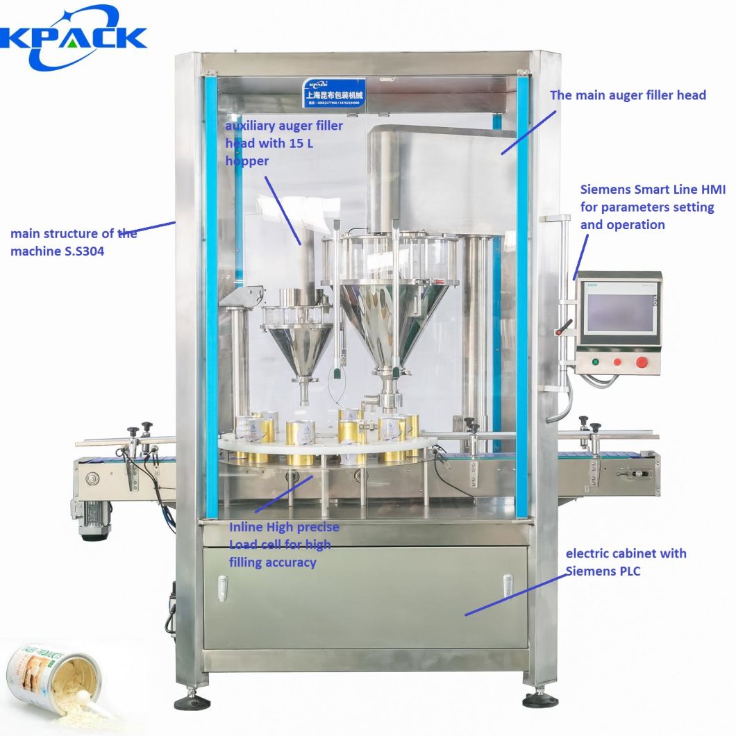 China Cans Filling Machine Manufacturer Directly Sale Canning Coffee Powder Filling Machine