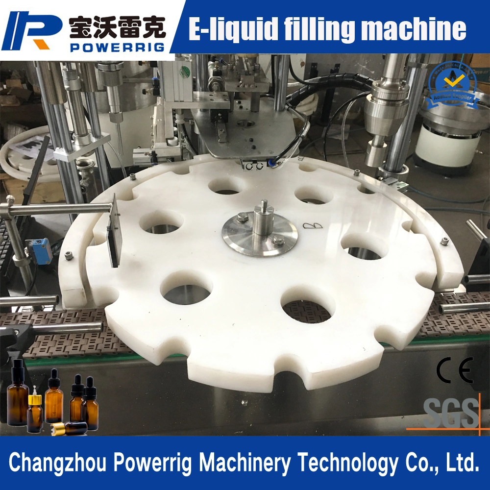 Small Glass Dropper Bottle Filling Line Equipment for E-Liquid and Essential Oil