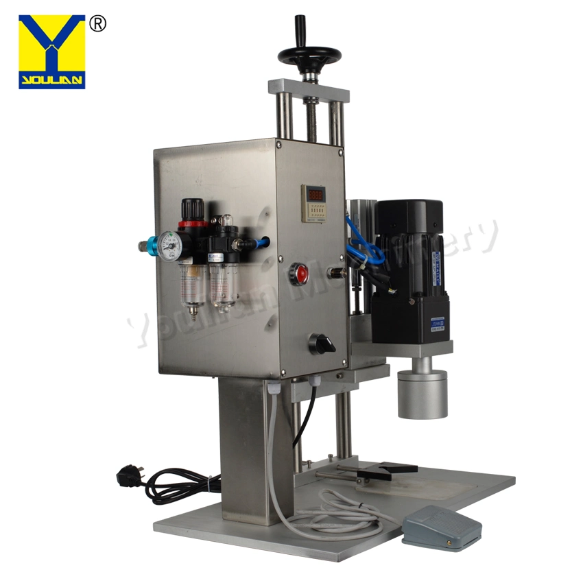 Cosmetic, Drink, Chemical, Medical, Food Used Pneumatic Semi Automatic Screw Capping Machine