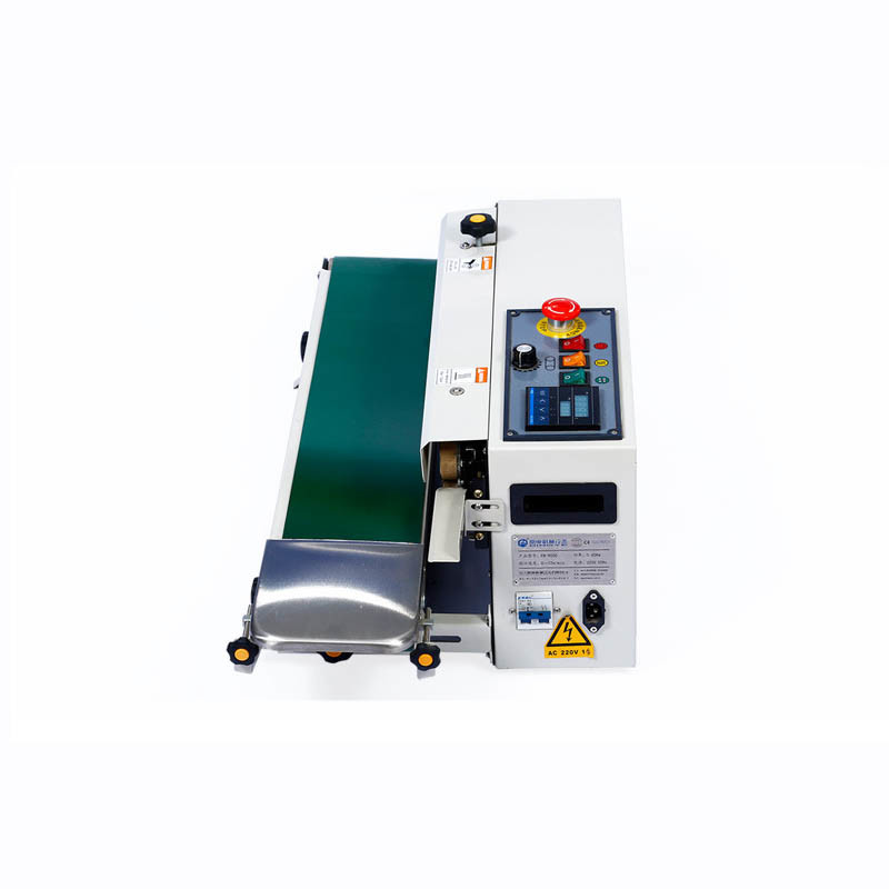 Semi Automatic Continuous Plastic Bag Heat Sealing Band Sealer Machine