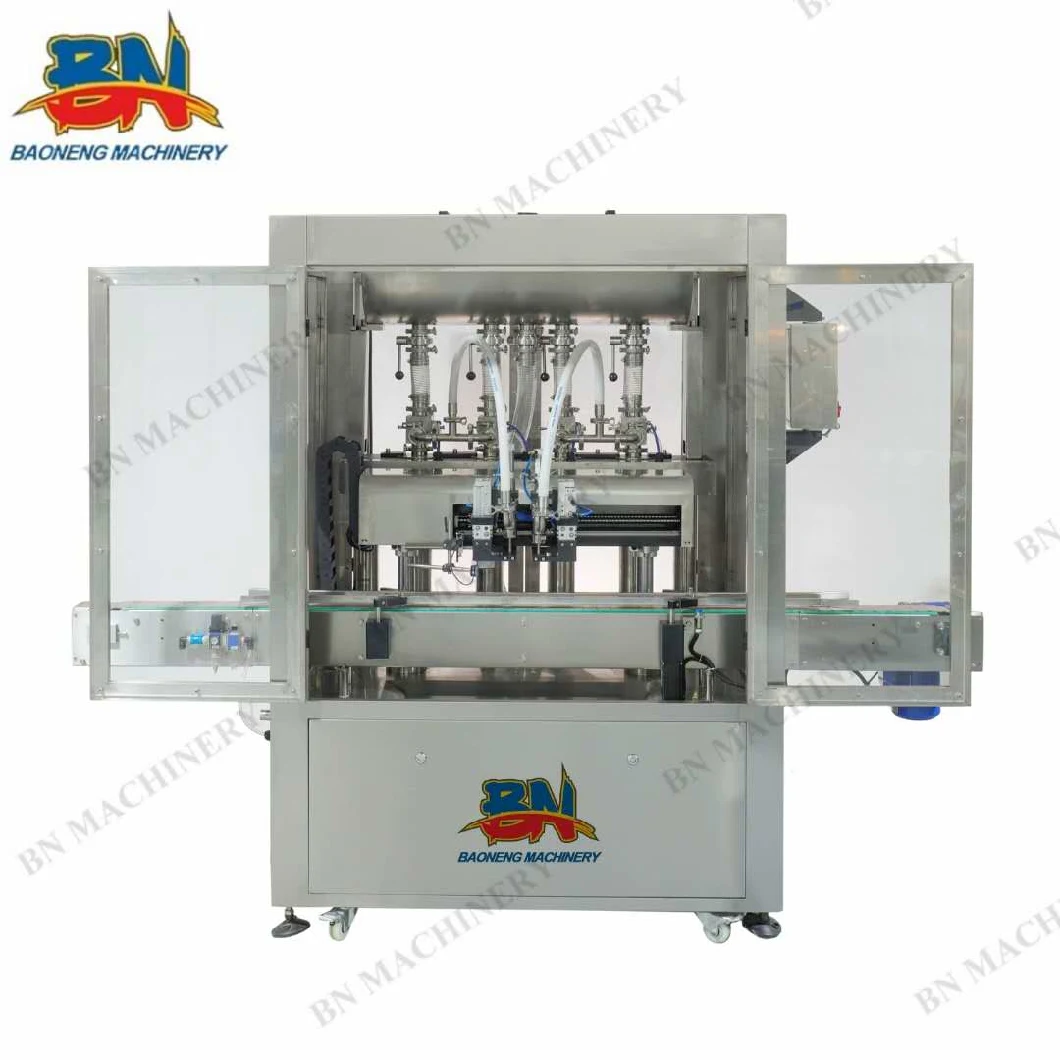 Automatic Bottle Cosmetic Liquid Filling Machine with 2-Head Tracking Servo Piston Filling