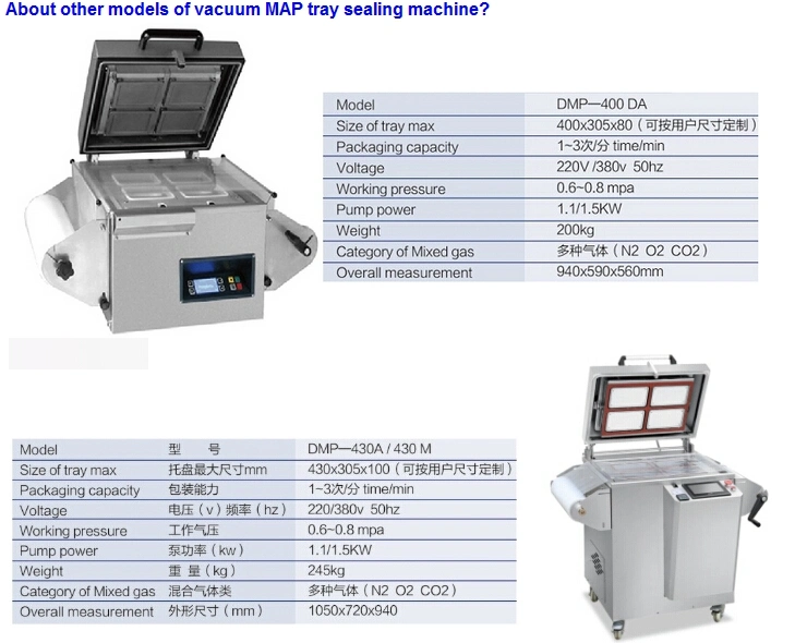 Semi-Auto Tray Sealer /Tray Packer /Box Vacuum Sealing Machine