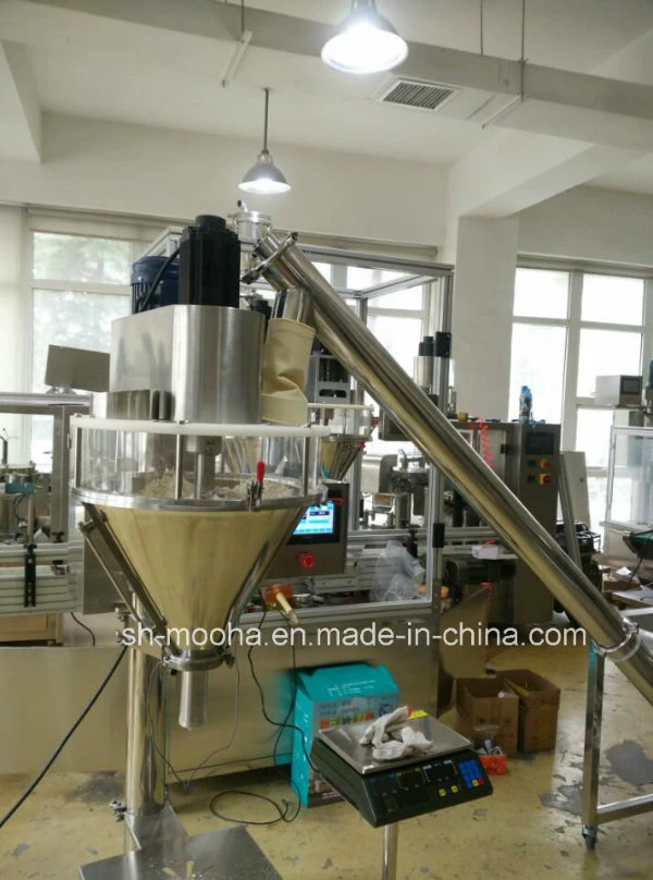 Baby Talcum Powder Filling Machine Screw Auger Filler, Semi Automatic Powder Filling and Packaging Machine
