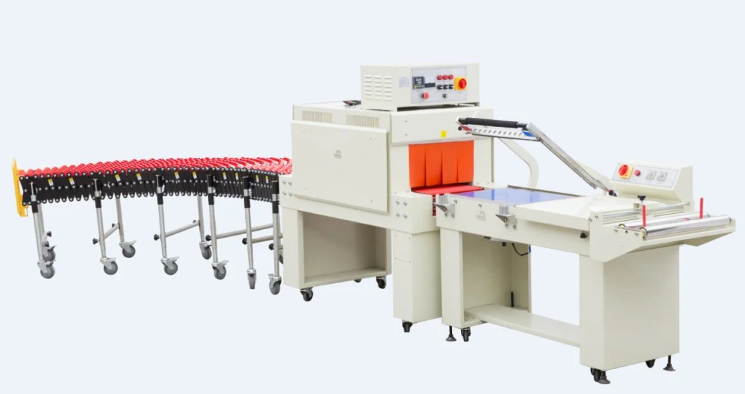 POF L Bar Sealer with Heat Tunnel Shrink Wrapping Machine for Small Gift Cosmetic Chocolate Boxes