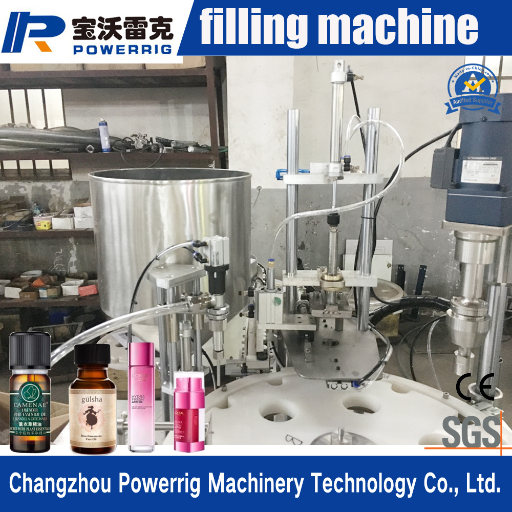 Ce Certification Small Bottle Lotion Filling Capping Machine Round Bottle Filling Capping Machine