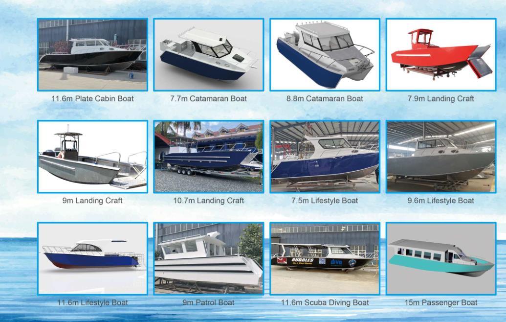 7.5m/25FT Easy Craft with Walk Around Aluminium Fishing Boat with Pontoon - CE Certificate