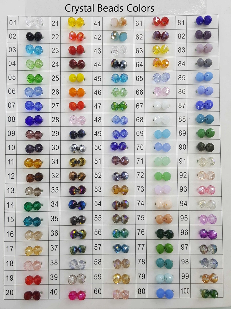 Wholesale Crystal Rondelle Loose Beads Multi Colors Spacer Faceted Glass Beads