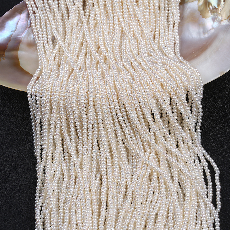 2.5-3mm AAA Potato Freshwater Pearl Loose Beads String