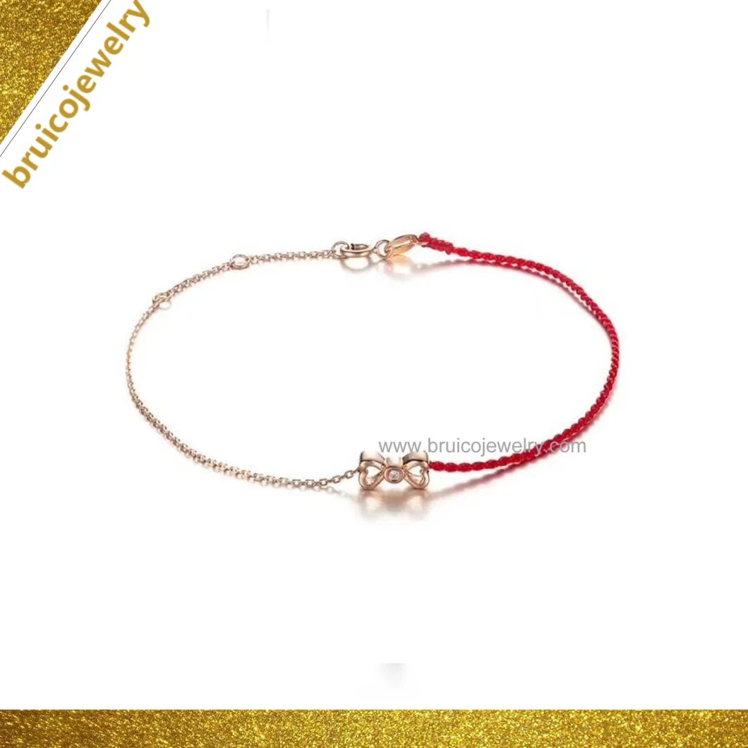 Customized Silver Chain New Round Beads Gold Jewelry Bracelet for Ladies