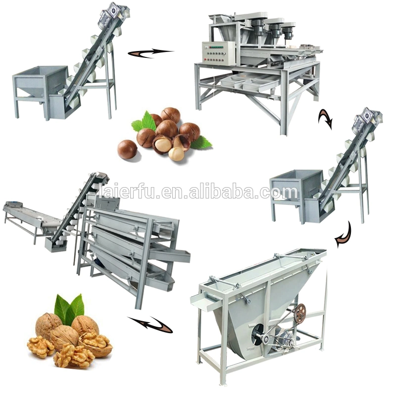 Hot Sale Nut Shelling Processing Line Walnut Shelling Machine Pecan Shelling Machine Line