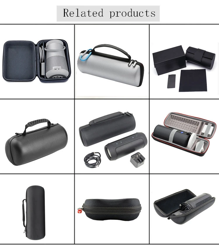 Custom Shockproof Hard Shell EVA Jbl Speaker Case Box, Portable Waterproof Bluetooth Speaker Carrying Case Bags