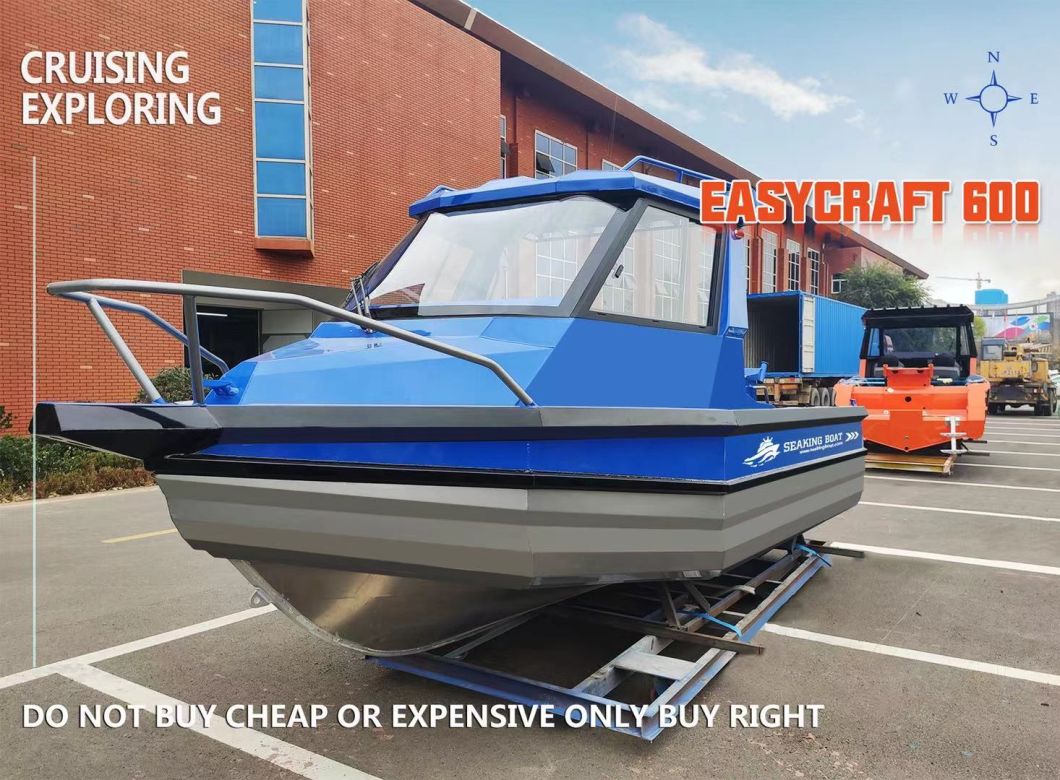 6.2m/20FT Easy Craft Aluminum Fishing Boat -CE Certificate/Speed Boat