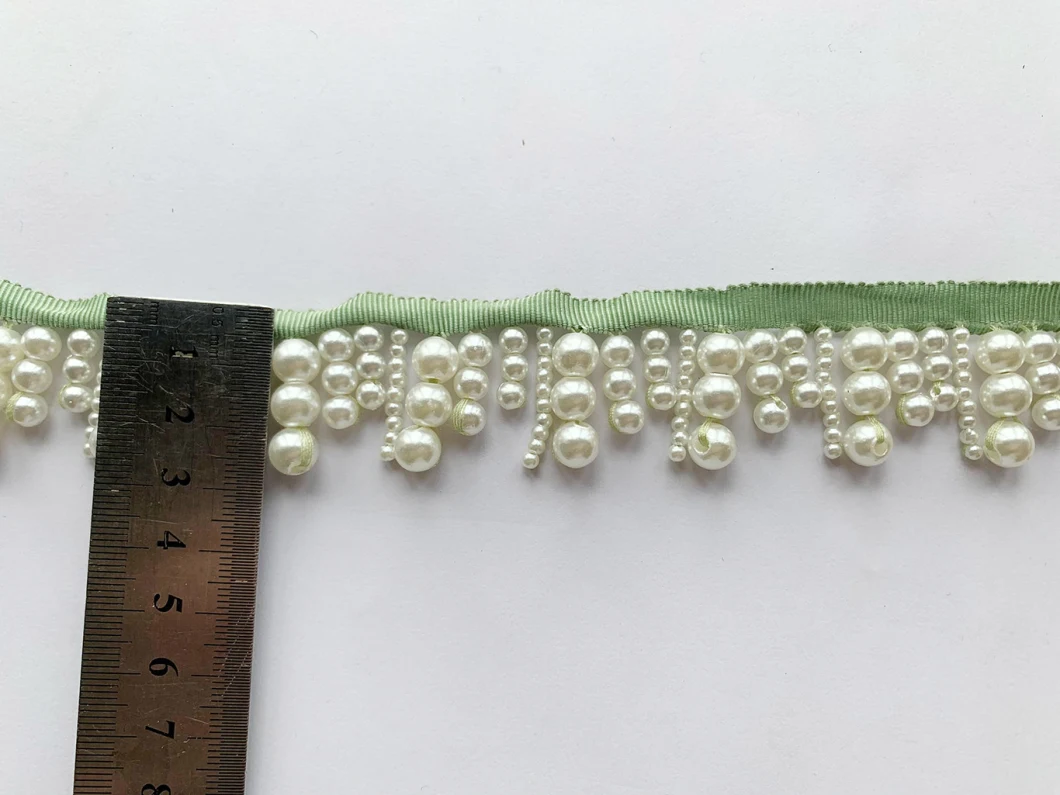 Garment Accessory Pearl Pendant Beaded Laec Trimming