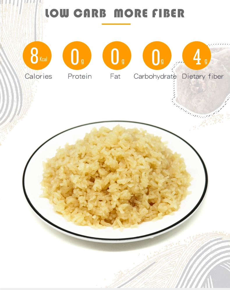 Gluten Free Food Oat Pearl Konjac Instant Rice/Shirataki Rice with Low Calorie