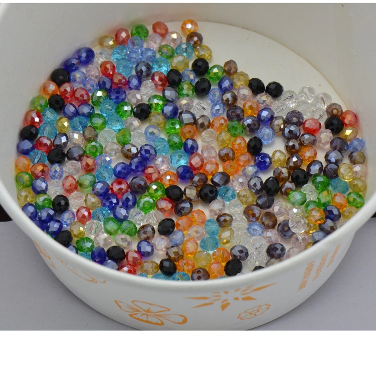 2-18mm Crystal Beads, Faceted Rondelle Beads, Glass Tyre Beads Cheap Wholesale for Jewelry/Shoes/Bags
