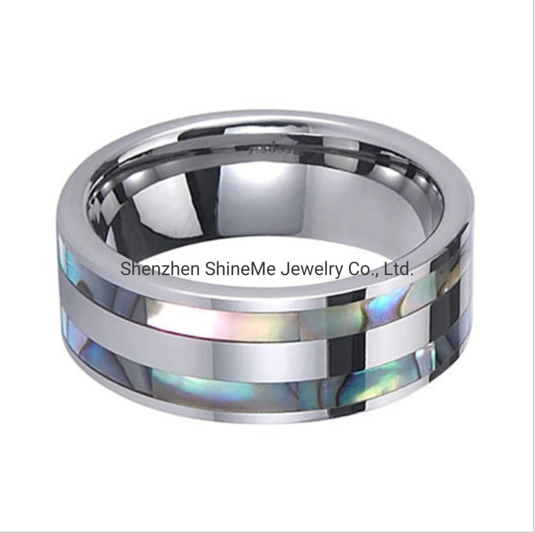Fashion Jewelry European and American High Quality Jewelry Personality Tungsten Shell Ring for Men Tst4201