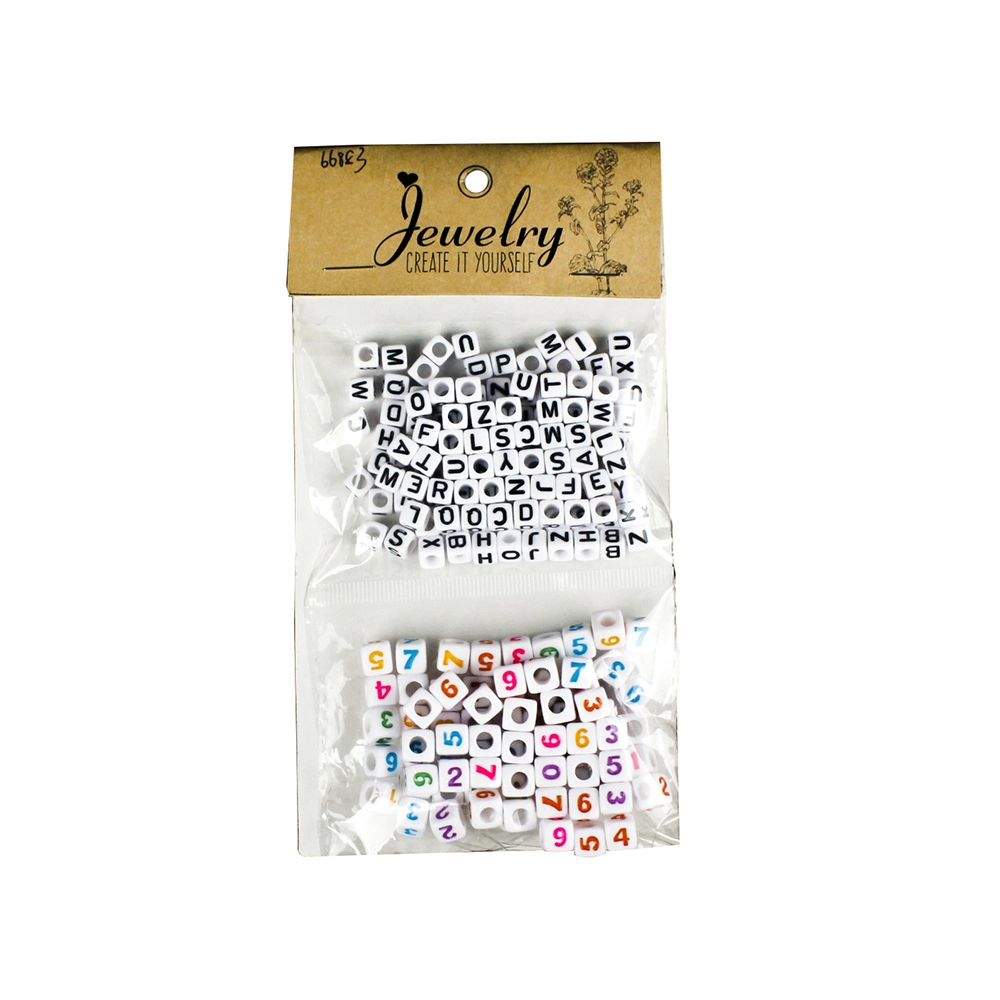 66883 Letter Beading Jewelry Crystal Lampwork Colors Hole Bead