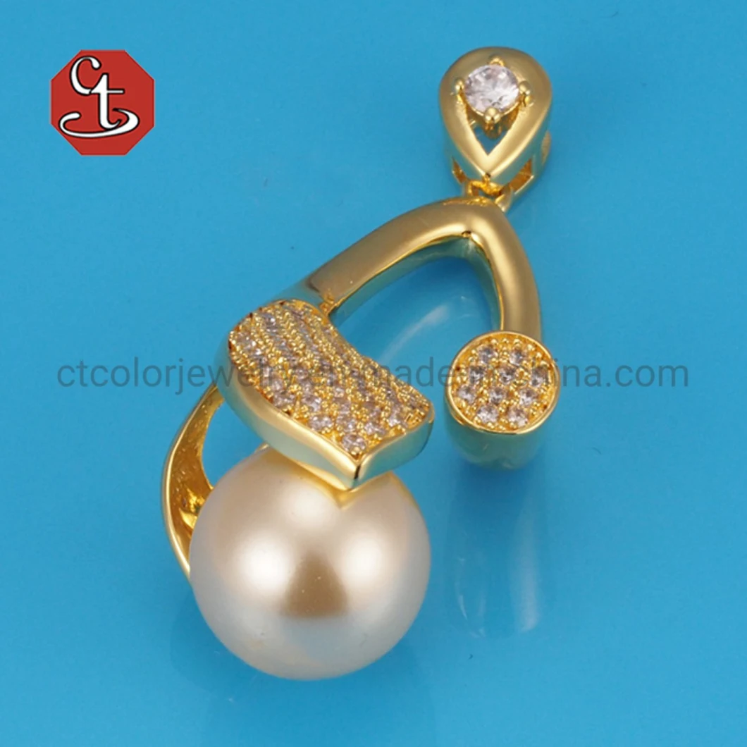 White Cubic Zirconia Jewelry Sets Pearl Bridal Jewelry for Women Elegant Pearl Rings