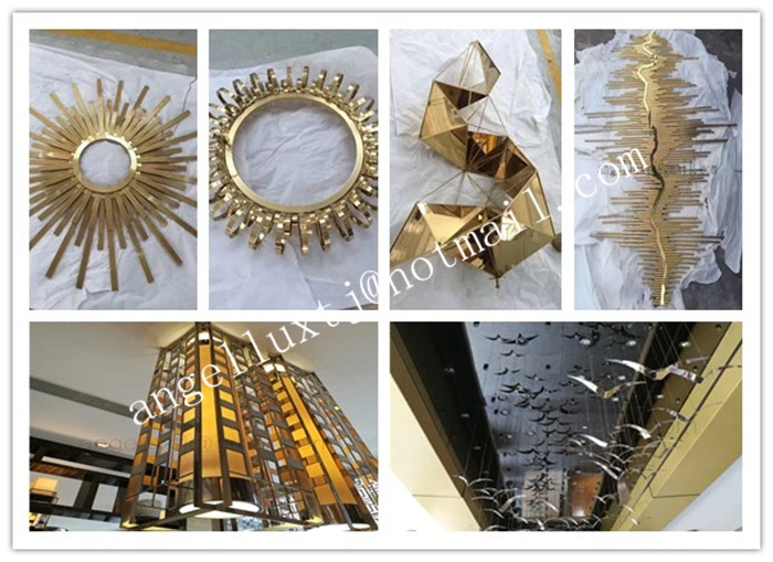 Customized Metal Flower Wall Art Laser Cutting Stainless Steel Arts and Crafts