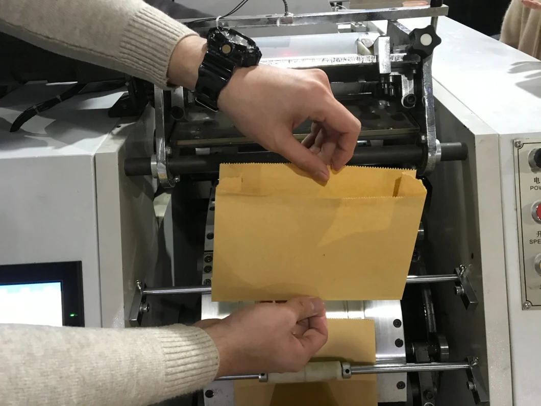Automatic High Speed V Sharp Bottom Food Craft Paper Bag Making Machine