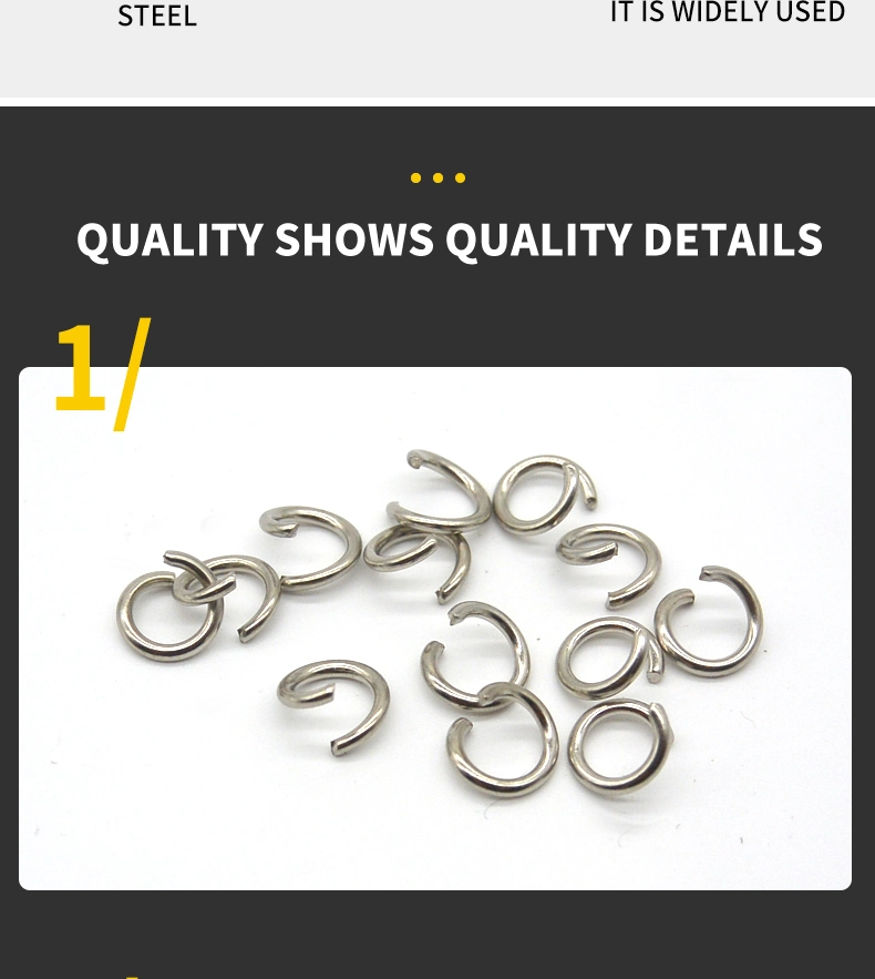 Metal Jewelry Finding Open Single Loops Jump Rings Split Ring for DIY Jewelry Making Connector Findings
