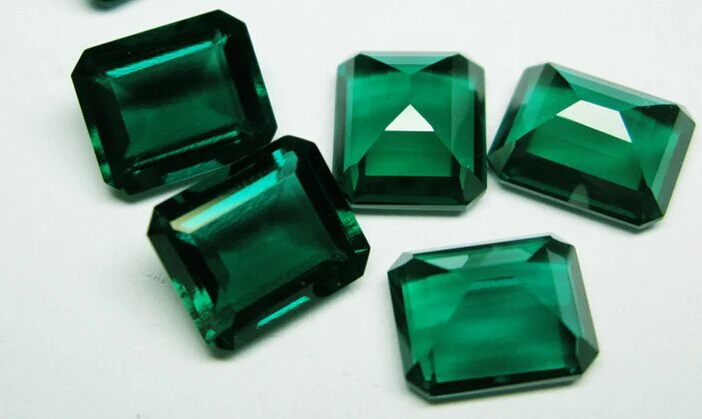 Lab Created Emerald Loose Gemstones for Jewelry Making