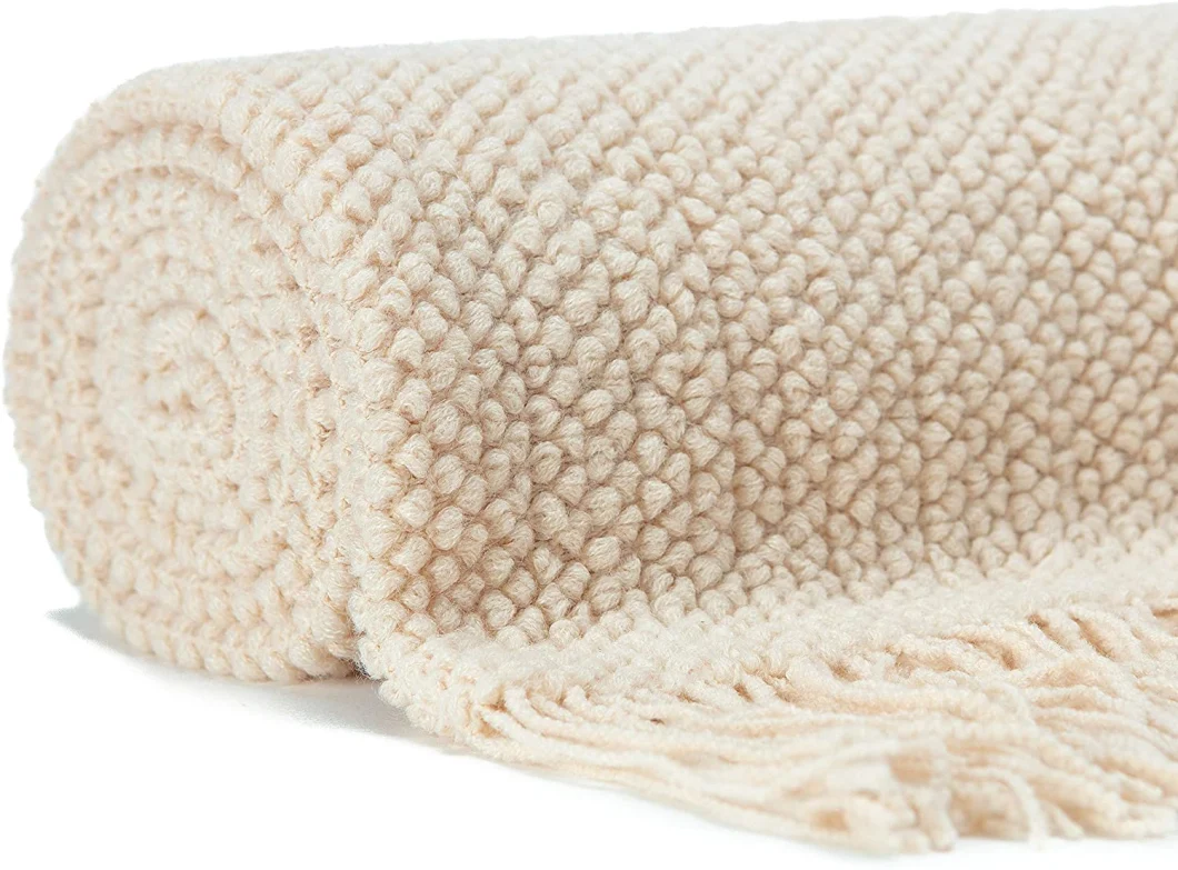 Blanket Round Pearl Textured Super Soft Acrylic Throw