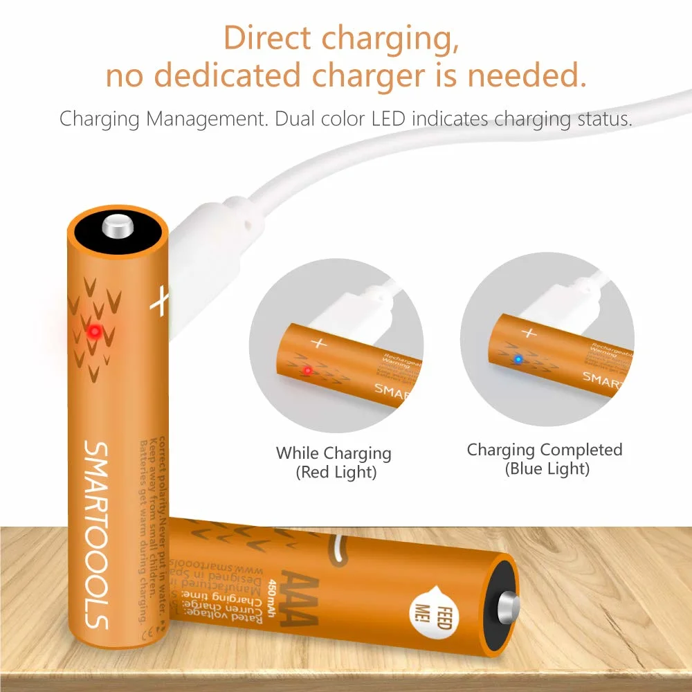 1.2V NiMH AAA Battery Rechargeable Battery 450mAh AAA NiMH Rechargeable AAA No. 7 Cell